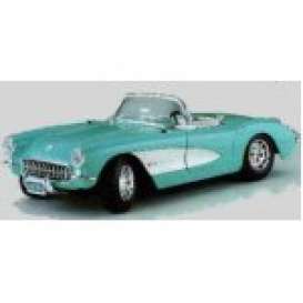 Chevrolet  - 1957 turquoise - 1:18 - Bburago - 3024t - bura3024t | Toms Modelautos