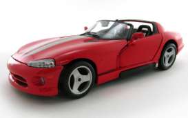 Dodge  - red - 1:18 - Bburago - 12024r - bura12024r | Toms Modelautos