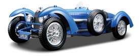 Bugatti  - blue - 1:18 - Bburago - 12062b - bura12062b | Toms Modelautos