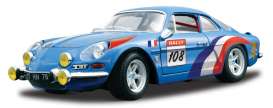 Renault Alpine - 1971 blue - 1:18 - Bburago - 12033b - bura12033b | Toms Modelautos