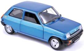 Renault  - 1977 blue metallic - 1:18 - Norev - 185156 - nor185156 | Toms Modelautos