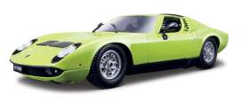 Lamborghini  - 1968 green - 1:18 - Bburago - 12072gn - bura12072gn | Toms Modelautos