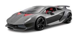 Lamborghini  - 2011 grey - 1:24 - Bburago - 21061gy - bura21061gy | Toms Modelautos