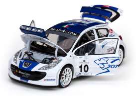 Peugeot  - 2007 white/blue - 1:18 - SunStar - 5434 - sun5434 | Toms Modelautos