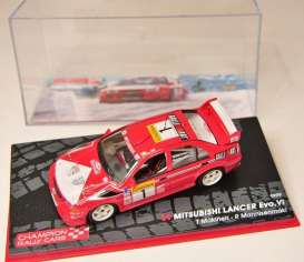 Mitsubishi  - Lancer EVO VI #1 1999 red/white - 1:43 - Magazine Models - MagRAlancer1999 | Toms Modelautos