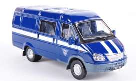 GAZ  - blue/white - 1:43 - Magazine Models - rus2705Gaz - magrus2705Gaz | Toms Modelautos