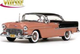 Chevrolet  - 1955 shadow grey/coral - 1:43 - Vitesse SunStar - 36321 - vss36321 | Toms Modelautos