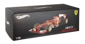 Ferrari  - F2013 Fernando Alonso 2013 red/white - 1:18 - Hotwheels Elite - mvBCT82 - hwmvBCT82 | Toms Modelautos
