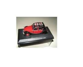 Citroen  - red/black - 1:43 - Magazine Models - 2CV - Mag2CV | Toms Modelautos