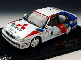 Mitsubishi  - 1991 white/blue/red - 1:43 - IXO Models - rac220 - ixrac220 | Toms Modelautos