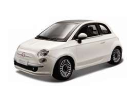 Fiat  - 2007 white - 1:24 - Bburago - 22106w - bura22106w | Toms Modelautos