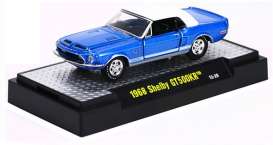Shelby  - 1968 blue/white - 1:64 - M2 Machines - 31600-20C-1 - M2-31600-20C-1 | Toms Modelautos