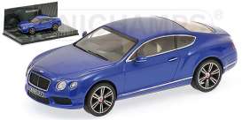 Bentley  - 2011 blue - 1:43 - Minichamps - 436139982 - mc436139982 | Toms Modelautos