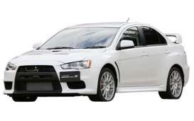 Mitsubishi  - 2009 white pearl - 1:24 - Aoshima - 108034 - abk108034 | Toms Modelautos