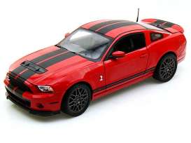 Shelby  - 2013 red/black - 1:18 - Shelby Collectibles - shelby391 | Toms Modelautos