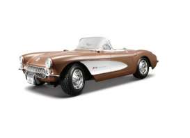 Chevrolet Corvette - 1957 bronze - 1:18 - Maisto - 31139bs - mai31139bs | Tom's Modelauto's Chevrolet Corvette - 1957 bronze - 1:18 - Maisto - 31139bs - mai31139bs | Tom's Modelauto's