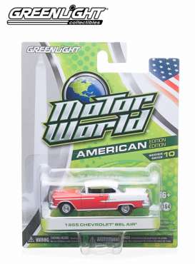 Chevrolet  - 1955 red/white - 1:64 - GreenLight - 96100A - gl96100A | Toms Modelautos