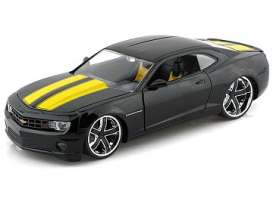 Chevrolet  - 2010 black w/yellow stripes - 1:24 - Jada Toys - 92120bky - jada92120bky | Toms Modelautos