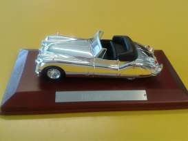 Jaguar  - XK140 1954 chrome - 1:43 - Magazine Models - CHRxk140 - magCHR128xk140 | Toms Modelautos