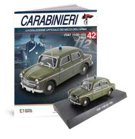 Fiat  - 1954 green - 1:43 - Magazine Models - cara042 - magcara042 | Toms Modelautos