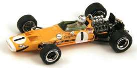 McLaren  - 1968 yellow - 1:43 - Spark - s3109 - spas3109 | Toms Modelautos