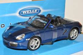 Porsche  - 2012 blue - 1:24 - Welly - 22479Cb - welly22479Cb | Toms Modelautos