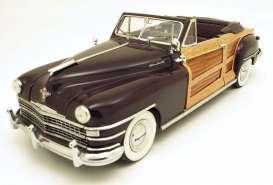 Chrysler  - 1948 brown - 1:24 - Danbury Mint - dm1948chrysl | Toms Modelautos