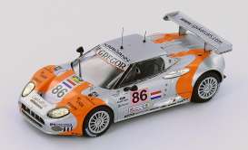 Spyker  - 2006 silver/orange - 1:43 - IXO Models - lmm224 - ixlmm224 | Toms Modelautos