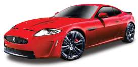 Jaguar  - 2014 burgundy - 1:24 - Bburago - 21063r - bura21063r | Toms Modelautos