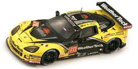 Chevrolet Corvette - 2013 yellow/black - 1:43 - Spark - s3777 - spas3777 | Toms Modelautos