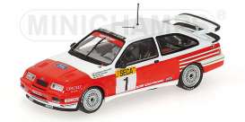 Ford  - 1989 red/white - 1:43 - Minichamps - 430898001 - mc430898001 | Toms Modelautos