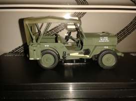 Jeep Willys - 1953 army green - 1:43 - Triple9 Collection - 43038 - T9-43038 | Toms Modelautos