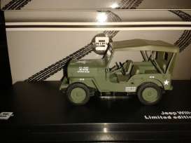 Jeep Willys - 1953 army green - 1:43 - Triple9 Collection - 43038 - T9-43038 | Toms Modelautos