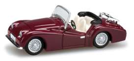 Triumph  - burgundy - 1:87 - Herpa - herpa22316 | Toms Modelautos