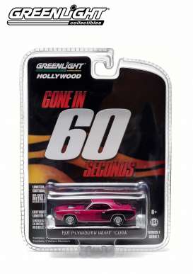 Plymouth  - 1971 purple - 1:64 - GreenLight - 44670F - gl44670F | Toms Modelautos