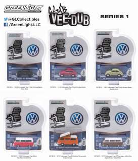 Assortment/ Mix Volkswagen - various - 1:64 - GreenLight - 29790 - gl29790 | Toms Modelautos