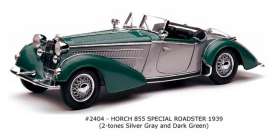 Horch  - 1939 silver grey/dark green - 1:18 - SunStar - 2404 - sun2404 | Toms Modelautos
