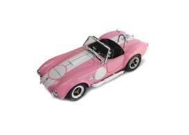 Shelby  - Cobra 427 S/C 1965 pink/white - 1:18 - Shelby Collectibles - shelby114 | Toms Modelautos