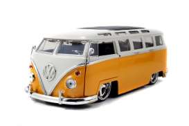 Volkswagen  - 1962 yellow/white - 1:24 - Jada Toys - 91693y - jada91693y | Toms Modelautos