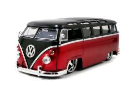 Volkswagen  - 1962 red - 1:24 - Jada Toys - 91693r - jada91693r | Toms Modelautos