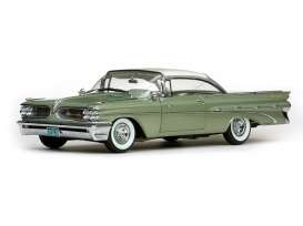 Pontiac  - Bonneville Hard Top 1959 cameo ivory/dundee green - 1:18 - SunStar - 5173 - sun5173 | Toms Modelautos