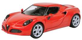 Alfa Romeo  - 4C 2013 red - 1:24 - Motor Max - 79320r - mmax79320r | Toms Modelautos