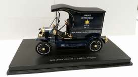 Ford  - 1917 dark blue/gold - 1:18 - Motor City Classics - mocity88121 | Toms Modelautos
