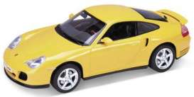 Porsche  - yellow - 1:18 - Welly - 19850y - welly19850y | Toms Modelautos