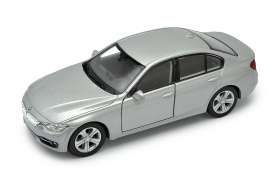 BMW  - 335i silver - 1:34 - Welly - 43659s - welly43659s | Toms Modelautos