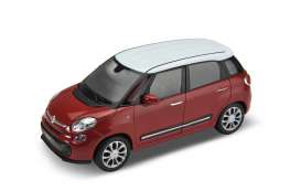 Fiat  - red/white - 1:34 - Welly - 43658 - Welly43658 | Toms Modelautos