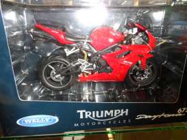 Triumph  - 2009 red - 1:10 - Welly - 62801 - welly62801 | Toms Modelautos