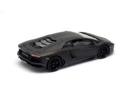 Lamborghini  - Aventador 2011 nemesis matt black - 1:18 - Welly - 18041Nemesis - welly18041bk | Toms Modelautos