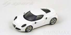 Alfa Romeo  - 2013 white - 1:43 - Spark - s3894 - spas3894 | Toms Modelautos