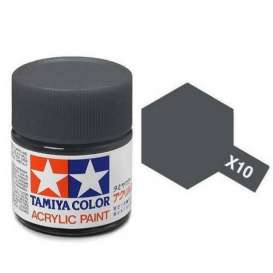 Paint  - gun metal - Tamiya - X-10 - tamX1010ml | Toms Modelautos
